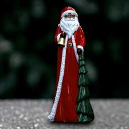 Concrete Santa Claus Statue Stone Christmas Decoration Handmade Father Figure Outdoor Winter Ornament Front Door Sculpture Gift - thumbnail 3
