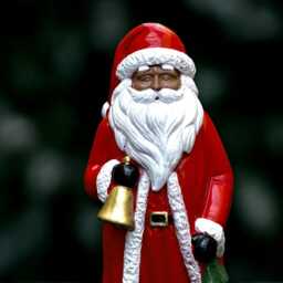 Concrete Santa Claus Statue Stone Christmas Decoration Handmade Father Figure Outdoor Winter Ornament Front Door Sculpture Gift - thumbnail 2