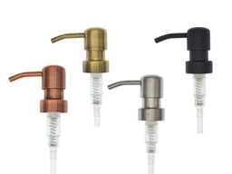 Spare Soap Dispenser Pumps - Metal Vintage Style 28mm Neck Four Colours To Choose From - thumbnail 1