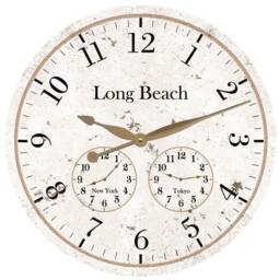 Personalized Time Zone Clock - Multi Wall - thumbnail 1