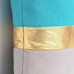 Gold Pillow Cover, Turquoise & Stone Colorblock Design - All Sizes, Home Gifts For You - thumbnail 2