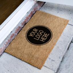 Your Logo Here Personalized Doormat - Custom Design Door Mat Rug Business Customized Welcome - thumbnail 3