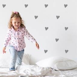 Heart Wall Art Stickers, Kids Bedroom Decor - thumbnail 2