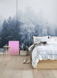 Winter Trees Removable Wallpaper, Forest, Tree, Nature, Wild, Wall Mural, Decor, Covering, Self Adhesive, Decor #66 - thumbnail 1