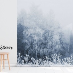 Winter Trees Removable Wallpaper, Forest, Tree, Nature, Wild, Wall Mural, Decor, Covering, Self Adhesive, Decor #66 - thumbnail 2