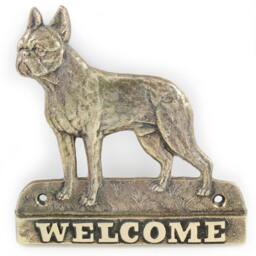 Boston Terrier, Dog Welcome, Hanging Decoration, Limited Edition, Artdog - thumbnail 2