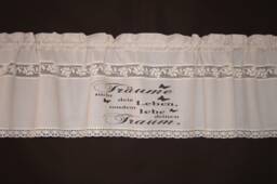 "Country House Curtain, Glass Curtain, ""Don't Dream Your Life 11"