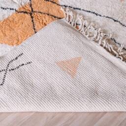 Authentic Moroccan Rug, Beni Ourain Rug 7x10 Ft, Wool - thumbnail 4