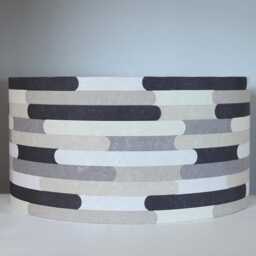 Purple & White Check Lampshade Handmade For Lamp Base Or Ceiling Lightshade, Gold Silver Lining 20cm To 50cm Diameter Options - thumbnail 4