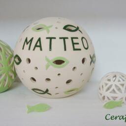 "Christening Lamp/Name Made Of Ceramic ""Clemens" - thumbnail 3