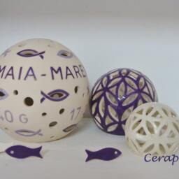"Christening Lamp/Name Made Of Ceramic ""Clemens" - thumbnail 4