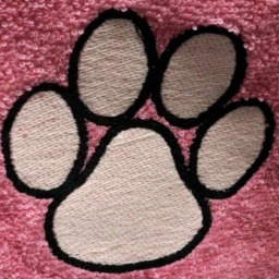 Pink Paw Pad Embroidered Hand Towels - Multiple Colours Available - thumbnail 4