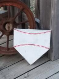 Blank Home Plate Sign - Baseball Wall Decor Do It Yourself Diy Customize Your Own Empty Craft Supplies Softball - thumbnail 1