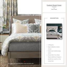 Custom Duvet Cover Bedding Twin Full Queen King Zipper Or Button Closure Crafting Fee - Labor Only