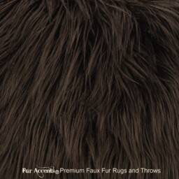 Quatro Sheepskin Faux Fur Rug, White Border, Shag Carpet - thumbnail 2