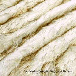 Quatro Sheepskin Faux Fur Rug, White Border, Shag Carpet - thumbnail 3