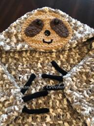 Hooded Sloth Blanket Pattern - thumbnail 1