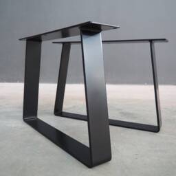 "steel Daybed Legs , 12"" X 21"" Trapezoid-In Flat Table Legs, Height 5"" To 15" - thumbnail 2