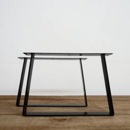 "steel Daybed Legs , 12"" X 21"" Trapezoid-In Flat Table Legs, Height 5"" To 15" - thumbnail 3