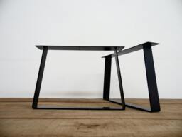 "steel Daybed Legs , 12"" X 21"" Trapezoid-In Flat Table Legs, Height 5"" To 15"