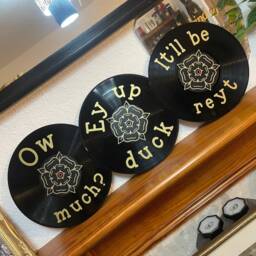 Ey Up Duck , Record Wall Art, Gothic, Music Lover, Gift, Vinyl, Tattoo Style, Retro Decor, Yorkshire, Slang - thumbnail 2