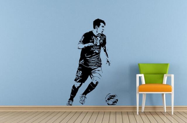 Soccer Player Famous European Football Custom Text Name Outdoor Sports Games Wall Or Car Vinyl Peal & Stick Removable Sticker Decal L1586 - image 1
