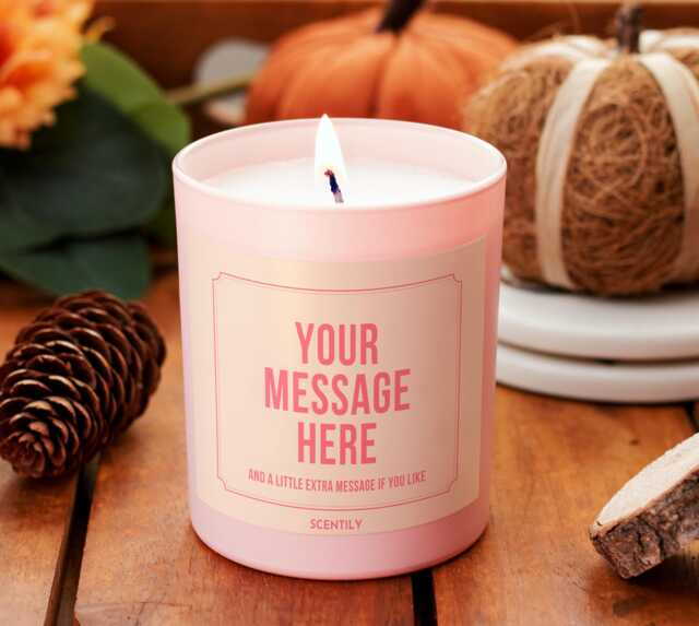 Customisable Candle With Your Text Hand-Poured Soy Wax Personalised Gift For Friendship Anniversaries Birthdays Or Graduation Presents - image 1