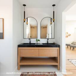 Black Gold Mid Century Pendant Lamp Ceiling Lighting Modern Lights Wenge Wood Brass Light Hanging - thumbnail 3