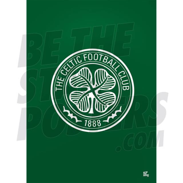 Celtic Fc Crest Dark Green Poster - Officially Licensed Product A1 Sizing
