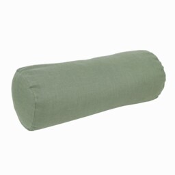 Bolster Pillow Cover Linen Cushion Cover, Neckroll Covers With Zipper Case, Green UK - thumbnail 2