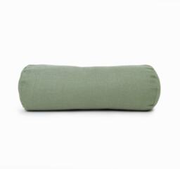Bolster Pillow Cover Linen Cushion Cover, Neckroll Covers With Zipper Case, Green UK