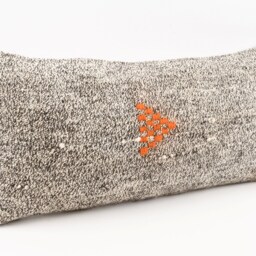 Handwoven Turkish Kilim Pillow Cover Ethnic Lumbar Cushion - 12x24 - thumbnail 3