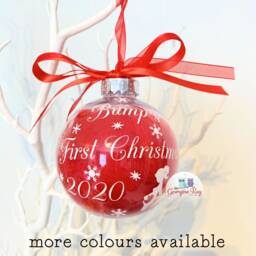 Personalised Baby Bump Ornament, Bump's First Christmas 2025 Bauble, Gift For Mummy To Be, Pregnancy Announcement Feather Bauble