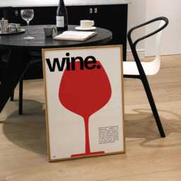 Wine Print - Kitchen - Wine Prints, Gift, Red Wine, Drinks, Cheers, Cocktail, Poster, Lover Minimal, Vintage, Art - thumbnail 2
