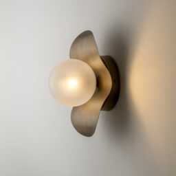 Brass Wall Lighting - Blackened Lamp Vanity Light Fixture, Sconce, Lamp, , Small - thumbnail 2