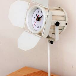 New 35cm Upcycled Mantel Clock - Recycled Spot Light Vintage Modern Desk Off The Wall Clocks - thumbnail 3