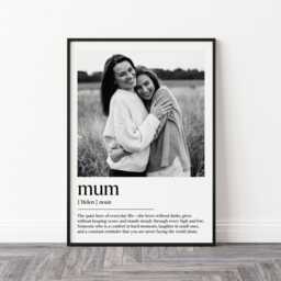 Personalised Mum Print - Definition Photo Gift, Birthday Gift Gifts For Mum, Framed Mother Prints - thumbnail 3
