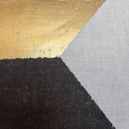 Pierre Frey Kubus Geometric Gold Bolster Cushion Cover - thumbnail 2