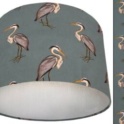 Inspired Vintage Home Interior Lampshade, UK Handmade Traditional Light Shade, Rustic Country Ceiling Table Lamp Shade - thumbnail 3