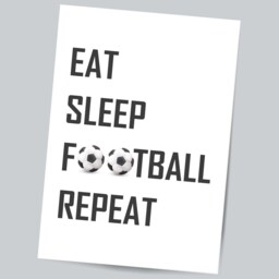 Personalised Football Wall Art Prints Teen Boy Bedroom Decor - Set Of 3 - thumbnail 3