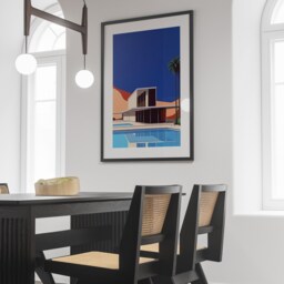 Hiroshi Nagai Poolside By Desert Print, Artwork, Decor, Minimalist Pool Art, Watermelon - thumbnail 2
