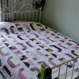 Handcrafted Double Quilt Or Bedspread - thumbnail 3
