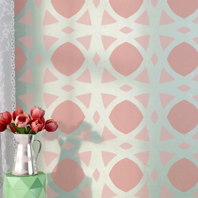 Wall Stencil Chanelle For Elegant Easy Diy Wallpaper Decor - image 1
