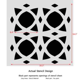 Wall Stencil Chanelle For Elegant Easy Diy Wallpaper Decor - thumbnail 3