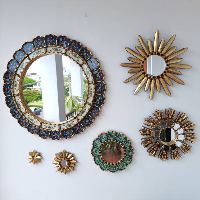 "Peruvian Mirrors ""Dark Blue Happiness" - image 1