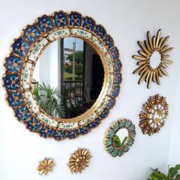 "Peruvian Mirrors ""Dark Blue Happiness" - thumbnail 2
