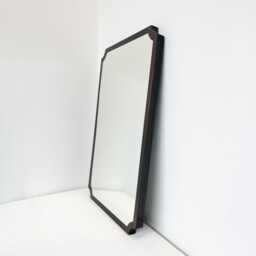 Vintage N.8 Wall Scalloped Mirror With Bronze Patina Full Frame - thumbnail 2