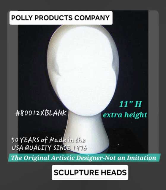 Blank Art Clay Sculpture Head Form, 11.5 - image 1