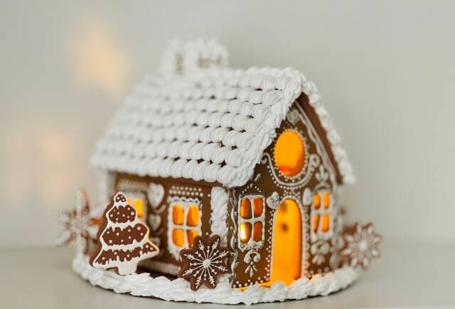 Handmade Clay Gingerbread Tea Light House, Holiday D??cor, Christmas Ornaments - image 1