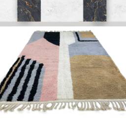 Modern Pattern Rug- Moroccan Authentic Handmade Rug - Genuine Wool Made To Order- Berber Style- Worldwide Shipping- Shag Area Rug - thumbnail 3
